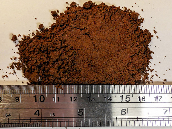 25 grams of coffee, 30 seconds of work