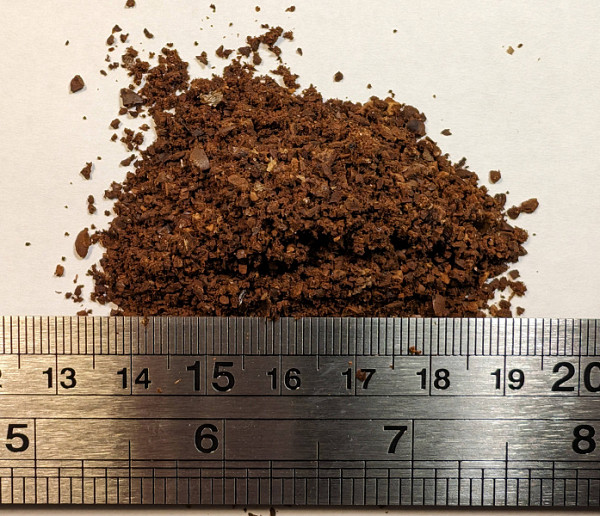 75 grams of coffee, 10 seconds of work