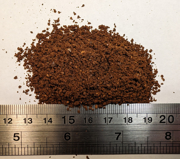 75 grams of coffee, 20 seconds of work