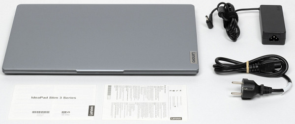 The laptop also comes with a power supply with a durable 1.8m output cable and a replaceable 1m input cable. It also comes with two safety leaflets in different languages that are often overlooked. Detailed instructions in Russian are available to users, which can be downloaded from the manufacturer’s official website, as well as a set of drivers for the Windows operating system.