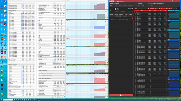 We launch everything in default mode, PerfDrive settings in optimization mode. Then we load it with tests.