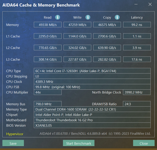 16 GB DDR4 included in Thunderbook 16 G2 Pro