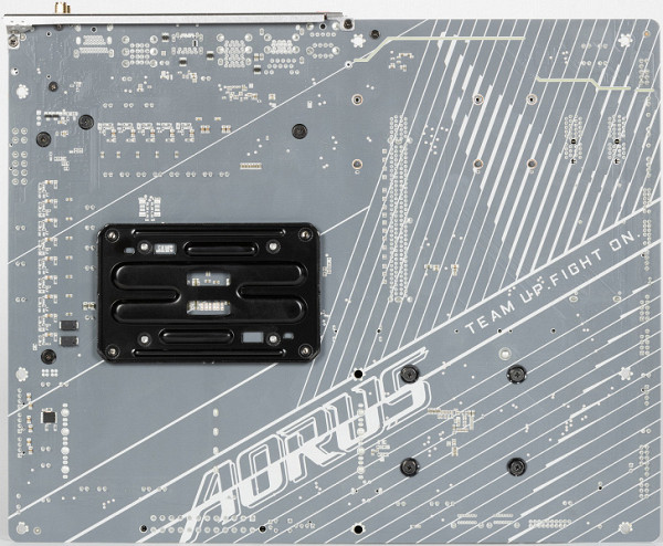 The reverse side is almost empty. The textolite is processed: at all soldering points the sharp ends are cut off. There is no backplate.