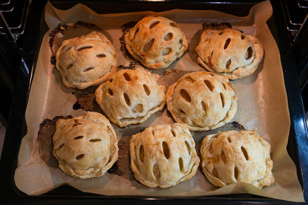 Everything was evenly baked and moderately browned.