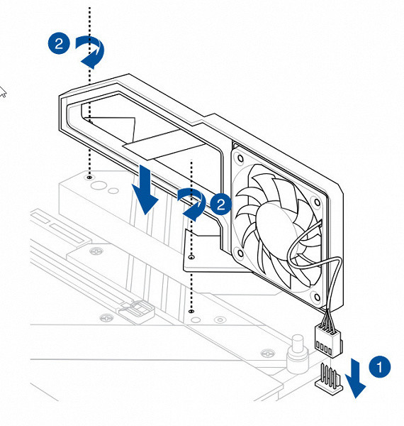 The installation scheme is simple