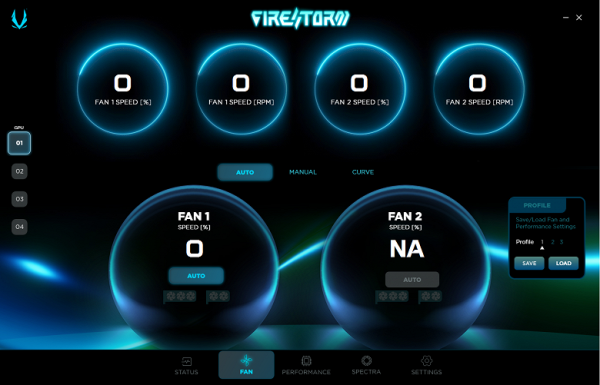 Fan control panel