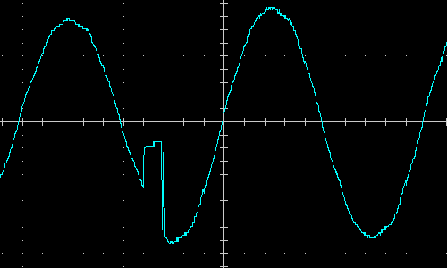 Transition from direct broadcast to AVR step-up stage, 100W load