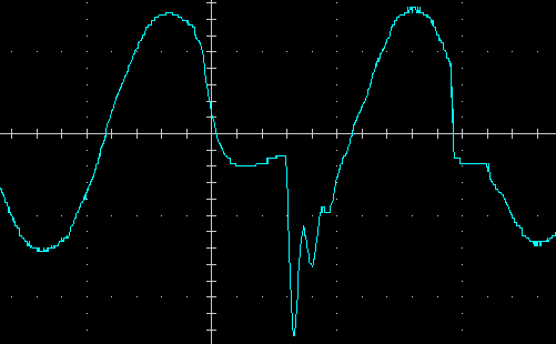 Transition from AVR step-up stage to battery, 100W load