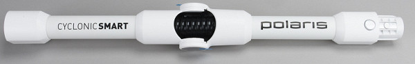 The 55cm long plastic extension tube is equipped with a hinge that allows it to be bent at an angle of up to 90°.