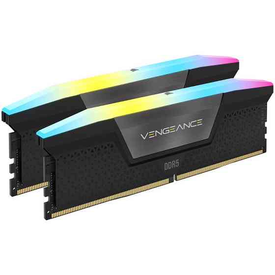 Corsair Vengeance RGB, DDR5-7200, CL34, XMP 3.0 - 32 GB Dual-Kit, Black 