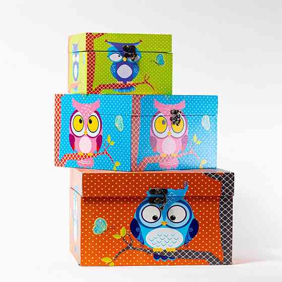 JD-233 Decorative Owl Box 3 pcs Gazimağusa