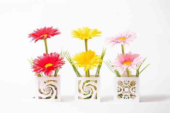 YERBEERA FLOWER Artificial Flower Pot 14X14X27 cm Gazimağusa