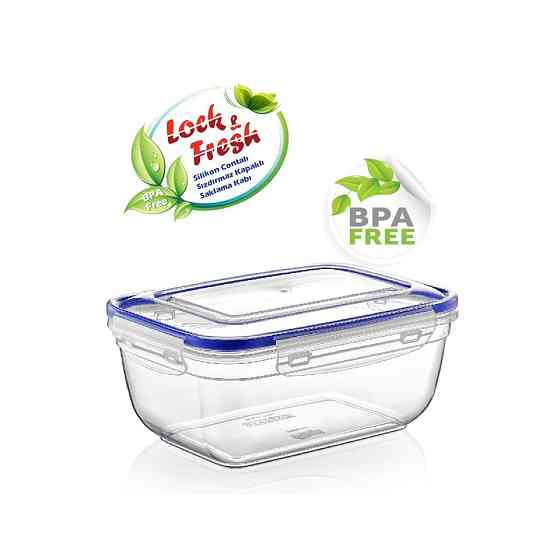 2300 Ml Rectangular Storage Container with Gasket 
