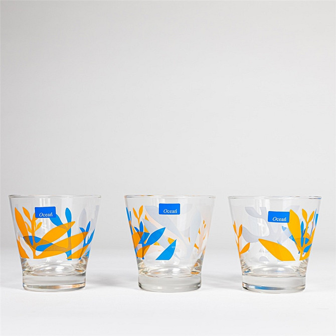 OCEAN 3B1611203G0036 Seaweed 3 Pcs Glass Gazimağusa - photo 1