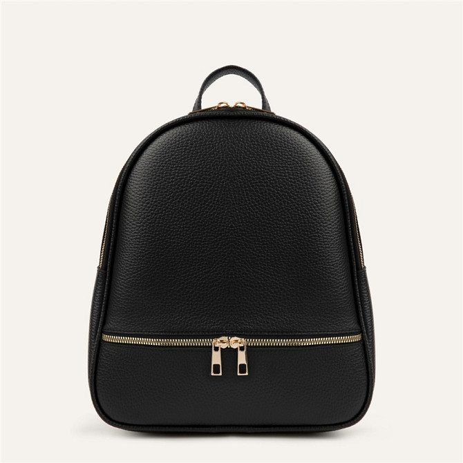 Leather Look Zipper Detailed Backpack  - photo 2