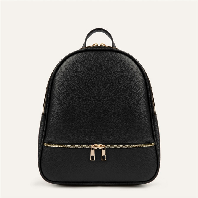 Leather Look Zipper Detailed Backpack  - изображение 2