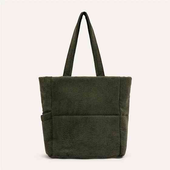 Velvet Textured Shopper Hand Bag 