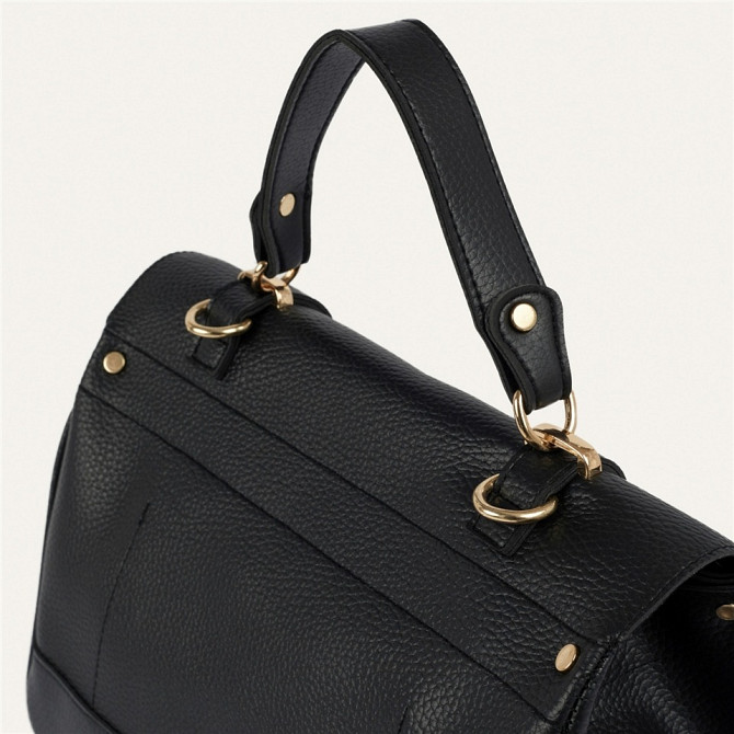 Faux Leather Detachable Strap Shoulder Bag  - изображение 3