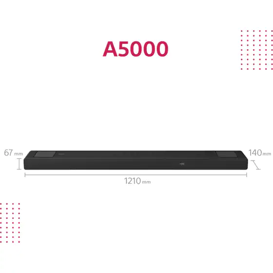 Sony HT-A5000 premium 5.1.2 channel Dolby Atmos Soundbar  - photo 2