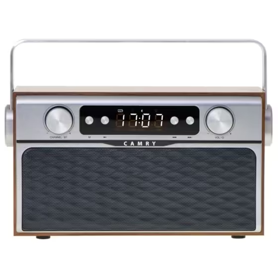 Camry Retro Bluetooth FM Radio Brown 