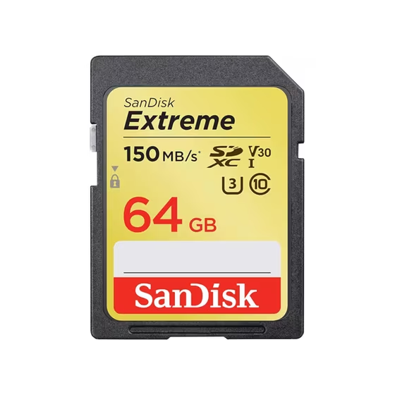 Memory card UHS-I SDXC CARD 64GB SanDisk Extreme C10 -SDSDXV6-064G-GNCIN 