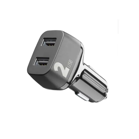 Cellular Line 2xUSB Car Charger - Black Gazimağusa