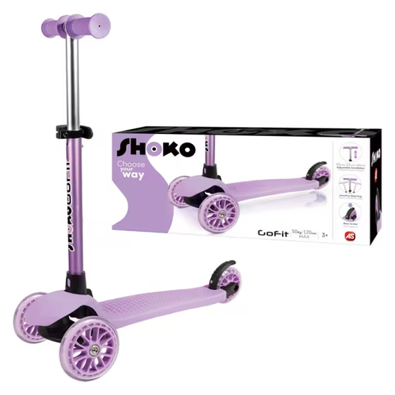 Shoko Go Fit Scooter With 3 Wheels In Purple Color For 3+ Years  - изображение 3