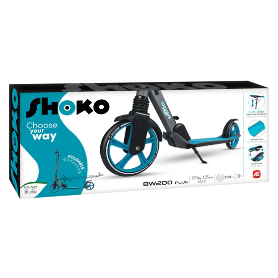Shoko BW 200 Plus Two Wheel Scooter for 8+ Years Blue  - photo 7