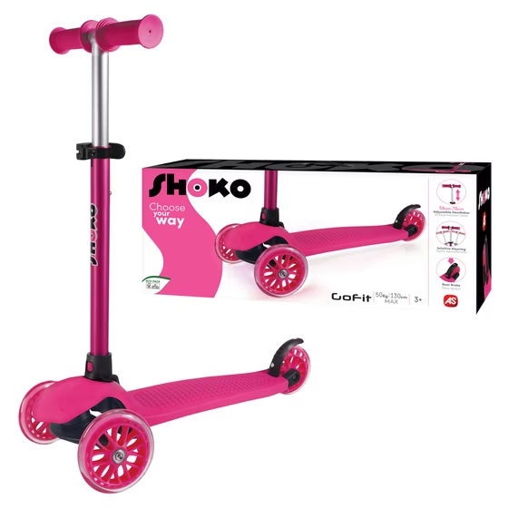 Shoko Twist & Roll Go Fit Tricycle Scooter for 3+ Years Pink  - photo 2