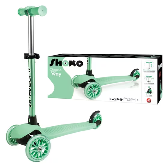 Shoko Go Fit Skateboard With 3 Wheels In Green Color For 3+ Years  - изображение 3