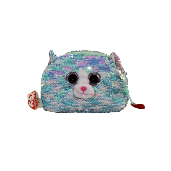 Plush Sequin Purse Accessory Cat Blue Whimsy Gazimağusa - изображение 1