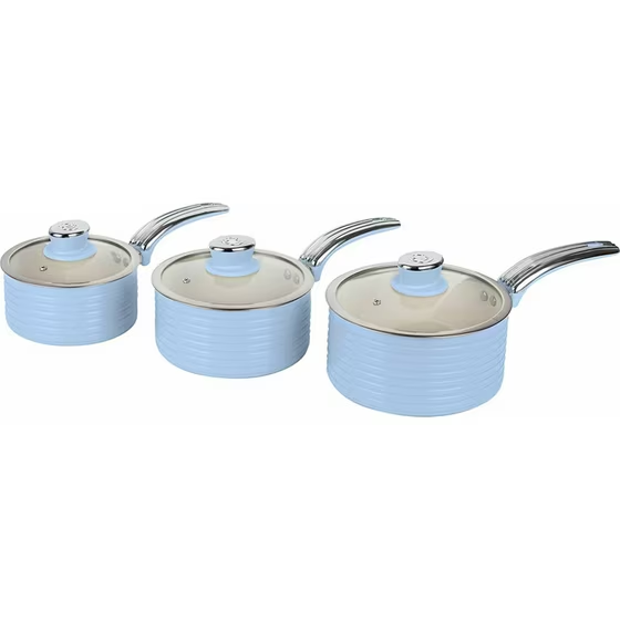 Swan 3pc Retro Pot Set SWPS3020BLN  - photo 3