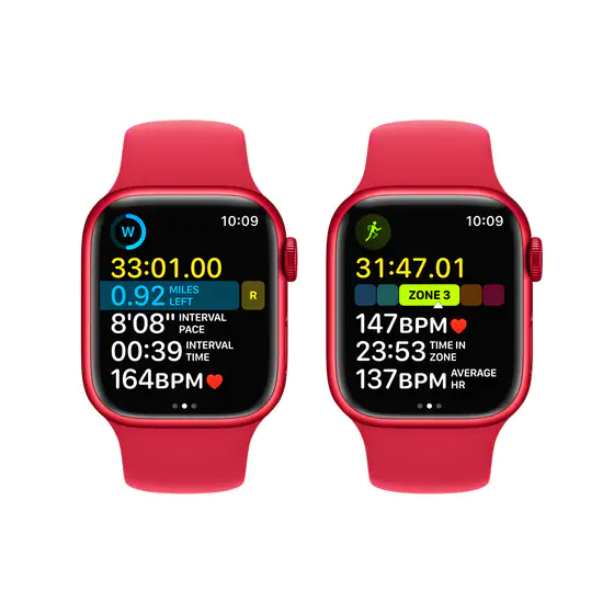 Apple Watch Series 8 (PRODUCT)RED Aluminium 41mm GPS - (PRODUCT)RED Sport Band Regular  - photo 7