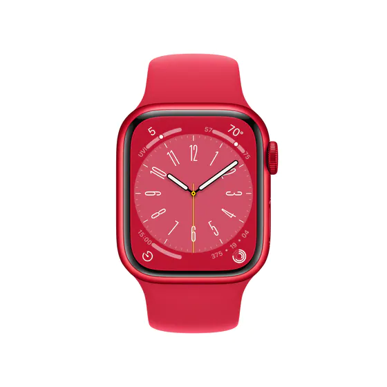 Apple Watch Series 8 (PRODUCT)RED Aluminium 41mm GPS - (PRODUCT)RED Sport Band Regular  - photo 2