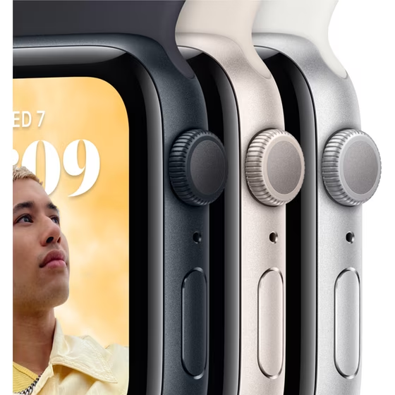 Apple Watch SE Cellular 40mm Silver Aluminium Case with White Sport Band - Regular  - изображение 3