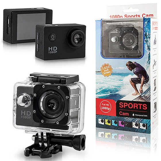 Action Camera Easypix Waterproof FULL HD 1080P - Black 