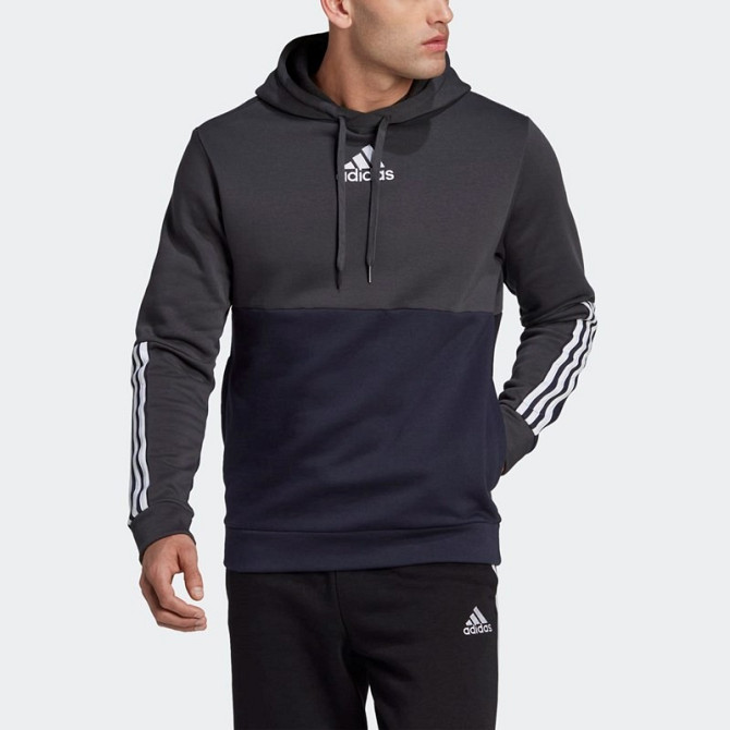 Adidas Sportswear Men's Essentials Colorblock Fleece Sweatshirt Gazimağusa - photo 4