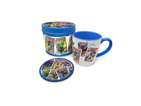 MARVEL RETRO (COLLECTORS CARDS) MUG TIN SET Gazimağusa