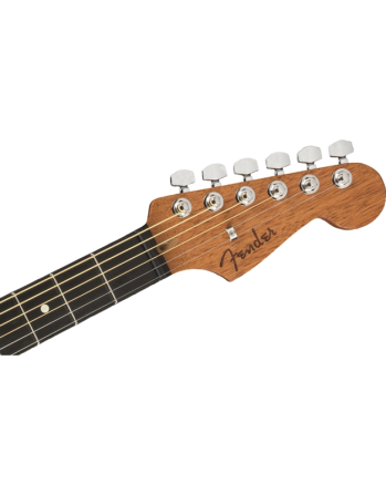 FENDER American Acoustasonic Strat Ebony Black Electric Acoustic Guitar Gazimağusa - photo 4