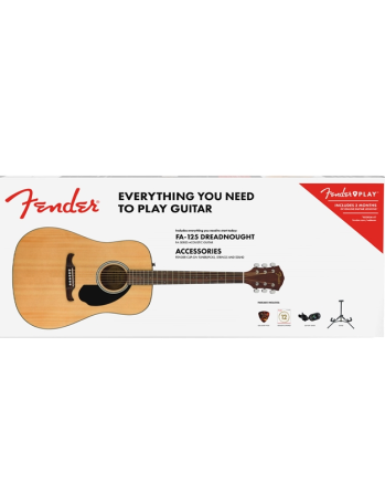 FENDER FA-125 Natural Acoustic Pack Acoustic Guitar Gazimağusa - photo 3