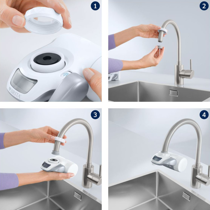 BRITA Filter on tap water filtration system anti-bacterial 1.6L/minute Gazimağusa - изображение 2
