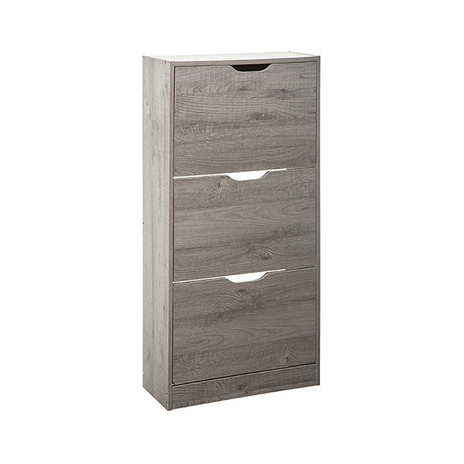 FIVE Wooden shoe cabinet gray with 3 drawers 60x24x118cm Gazimağusa - photo 1