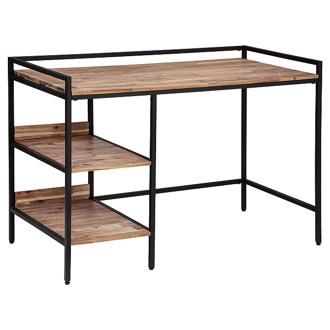 ATMOSPHERA Wooden desk with metal frame with 2 shelves 120x83x60cm Gazimağusa - photo 1