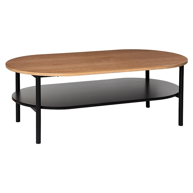 ATMOSPHERA Wooden coffee table brown-black 110x60x39cm Gazimağusa - изображение 1