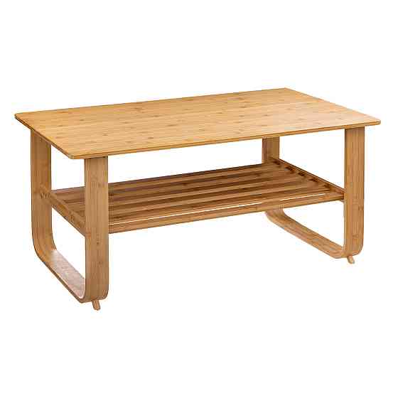 FIVE Bamboo table with shelf 100x57x46cm Gazimağusa