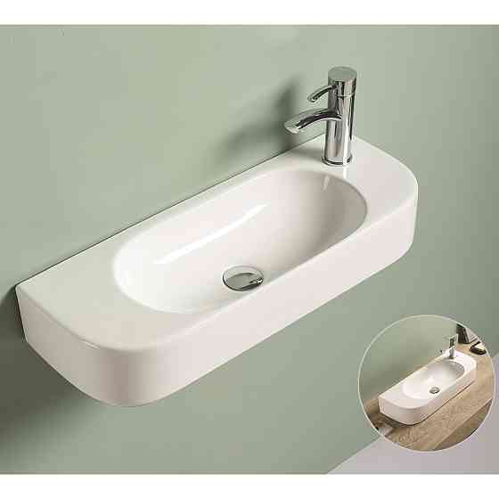 ELITE Wall white wash basin 71x27.5x12cm Gazimağusa