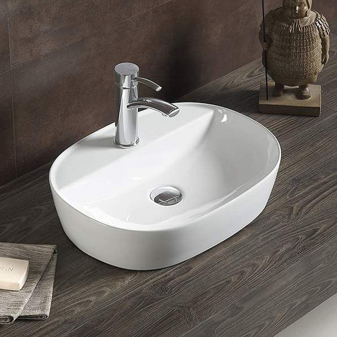 ELITE counter top oval wash basin 50x38x12cm Gazimağusa - изображение 1