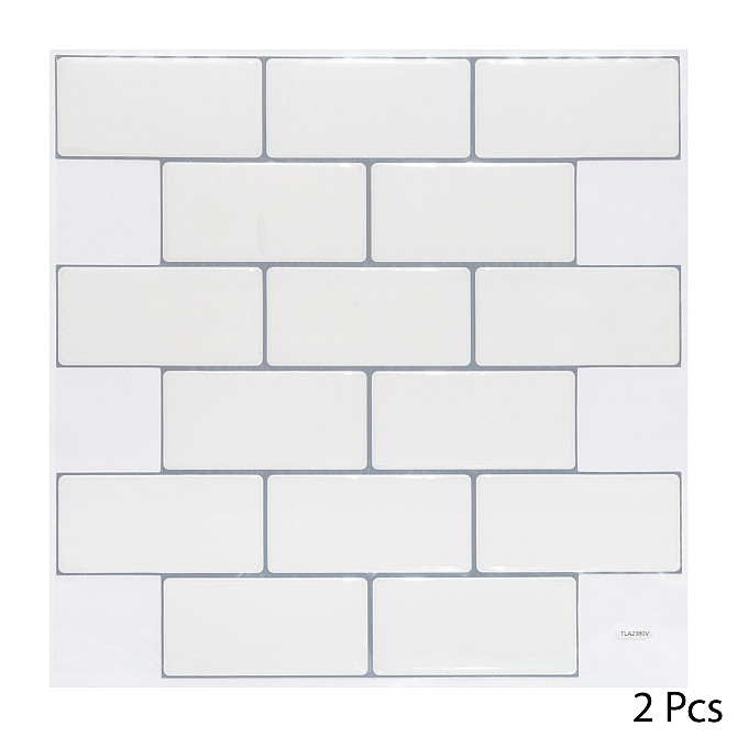 ATMOSPHERA Tile sticker white 2pcs 25x25cm Gazimağusa - изображение 1