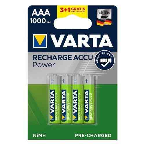 VARTA Recharge Accu Power 3+1 AAA 1000 mAh R2U Gazimağusa