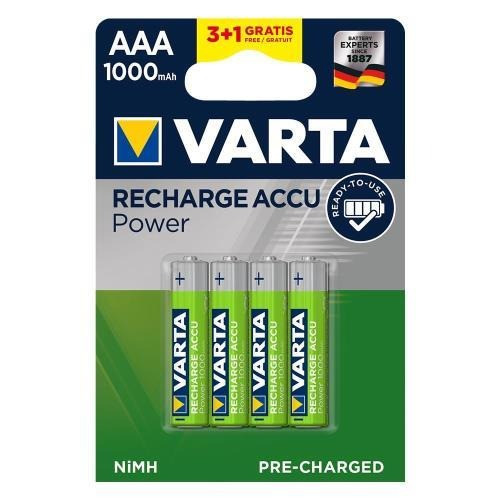 VARTA Recharge Accu Power 3+1 AAA 1000 mAh R2U Gazimağusa - photo 1